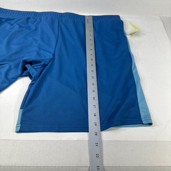 All In Motion Mens Sz XXL Short Mesh Moisture Wicking Two Front Pockets Blue New - Picture 10 of 16